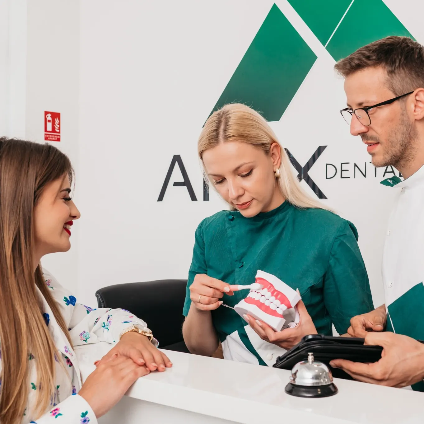 Recepcija stomatološke ordinacije Dental Centar Apex u Zagrebu